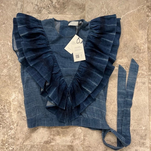7 for all mankind denim top - Picture 2 of 3